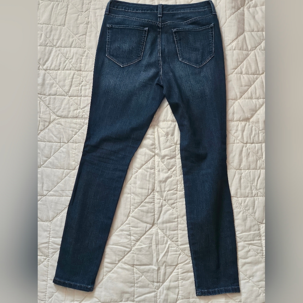 Maison Jules Ankle Jeans with Red Tuxedo Stripe - Size 6/28 - Picture 3 of 9